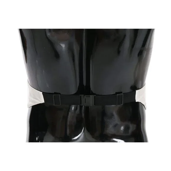 Dolce & Gabbana White Men Waist Belt 100% Silk Cummerbund - Picture 5 of 5